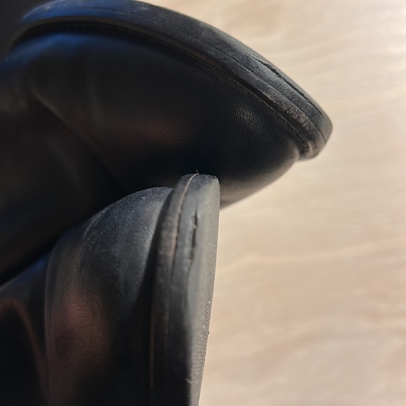 J. Crew black leather tall boots with zipper, size 6.5 - Picture 11 of 13